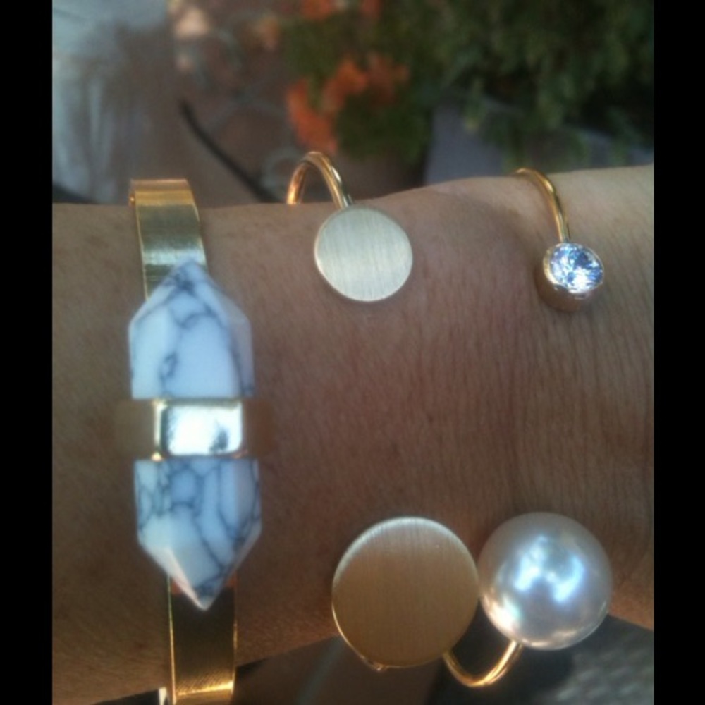 Stone Cuff Bracelet